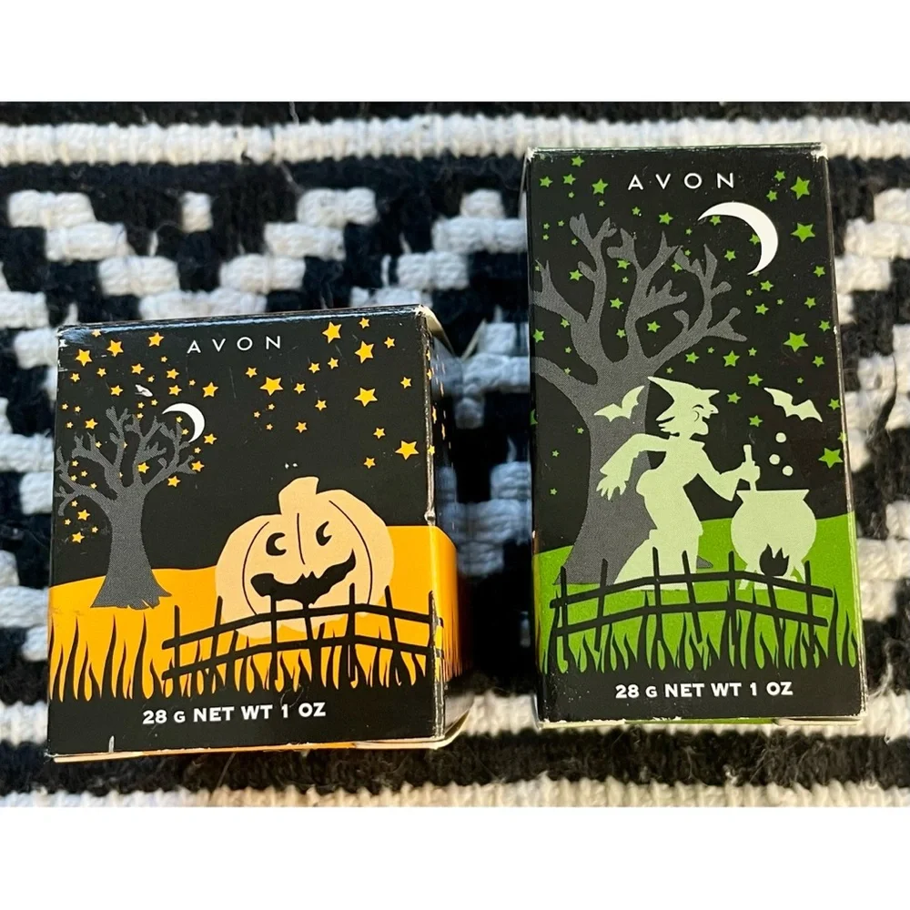 Set Of Two Vintage Avon Frightfully Fun Halloween Soap